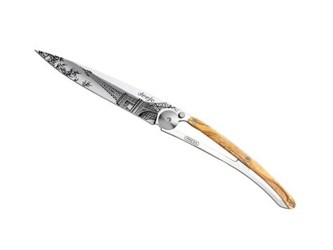 Deejo 37g, Olive wood / Eiffel Tower
