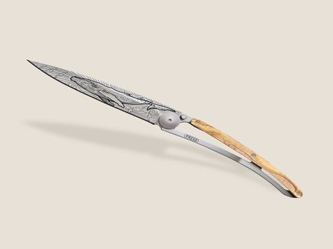 Deejo 37g, Olive wood / Whale