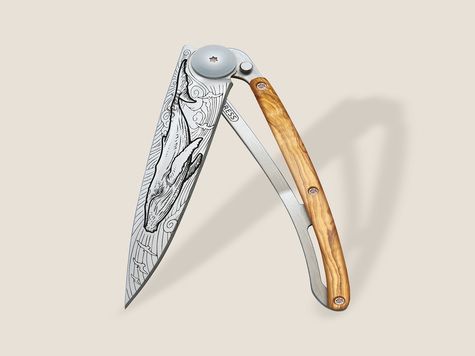 Deejo 37g, Olive wood / Whale