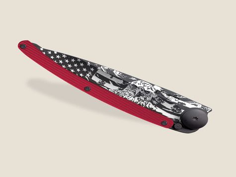 Deejo 37g, Aluminio Rojo / Águila marina