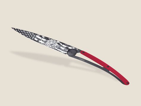Deejo 37g, Aluminio Rojo / Águila marina