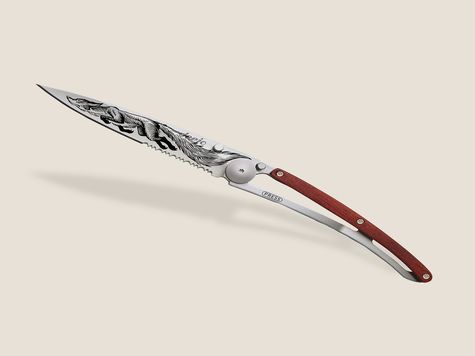 Deejo Serrated 37g, Coral wood / Fox