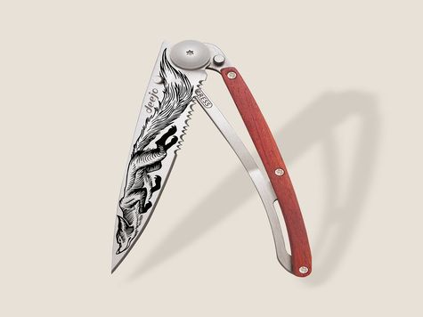Deejo Serrated 37g, Coral wood / Fox