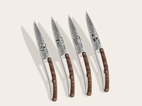 4 Deejo de mesa Prestige, Madera de nogal / Caza