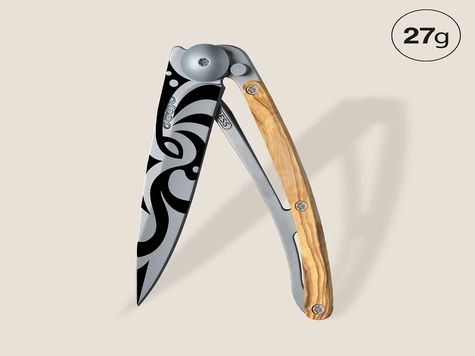 Deejo 27g, Olive wood / Tribal